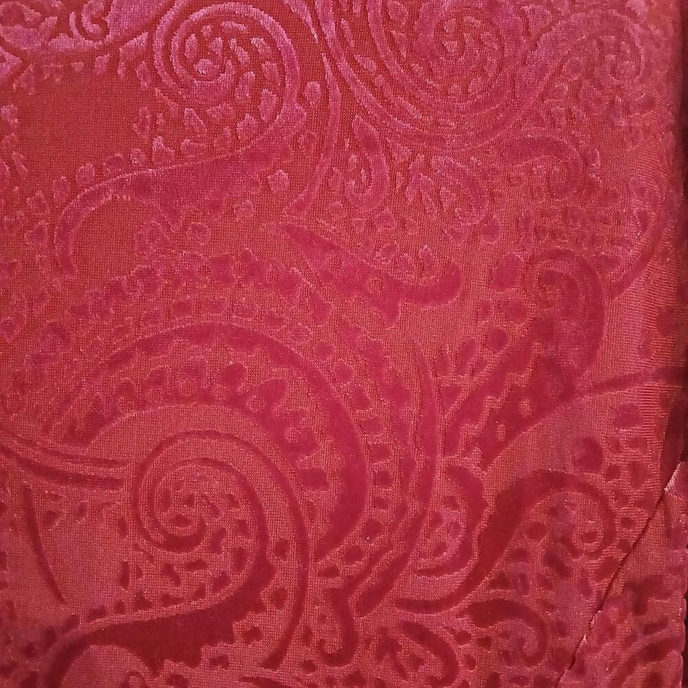 Romantic Torrid Burnout Velvet Open Blazer Cardigan Red Whimsygoth Boho Fairy - Picture 7 of 7